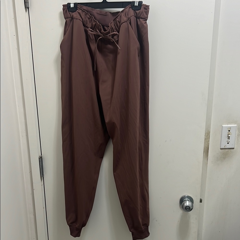 lululemon athletica Brown High-Waisted Joggers Relaxed Fit